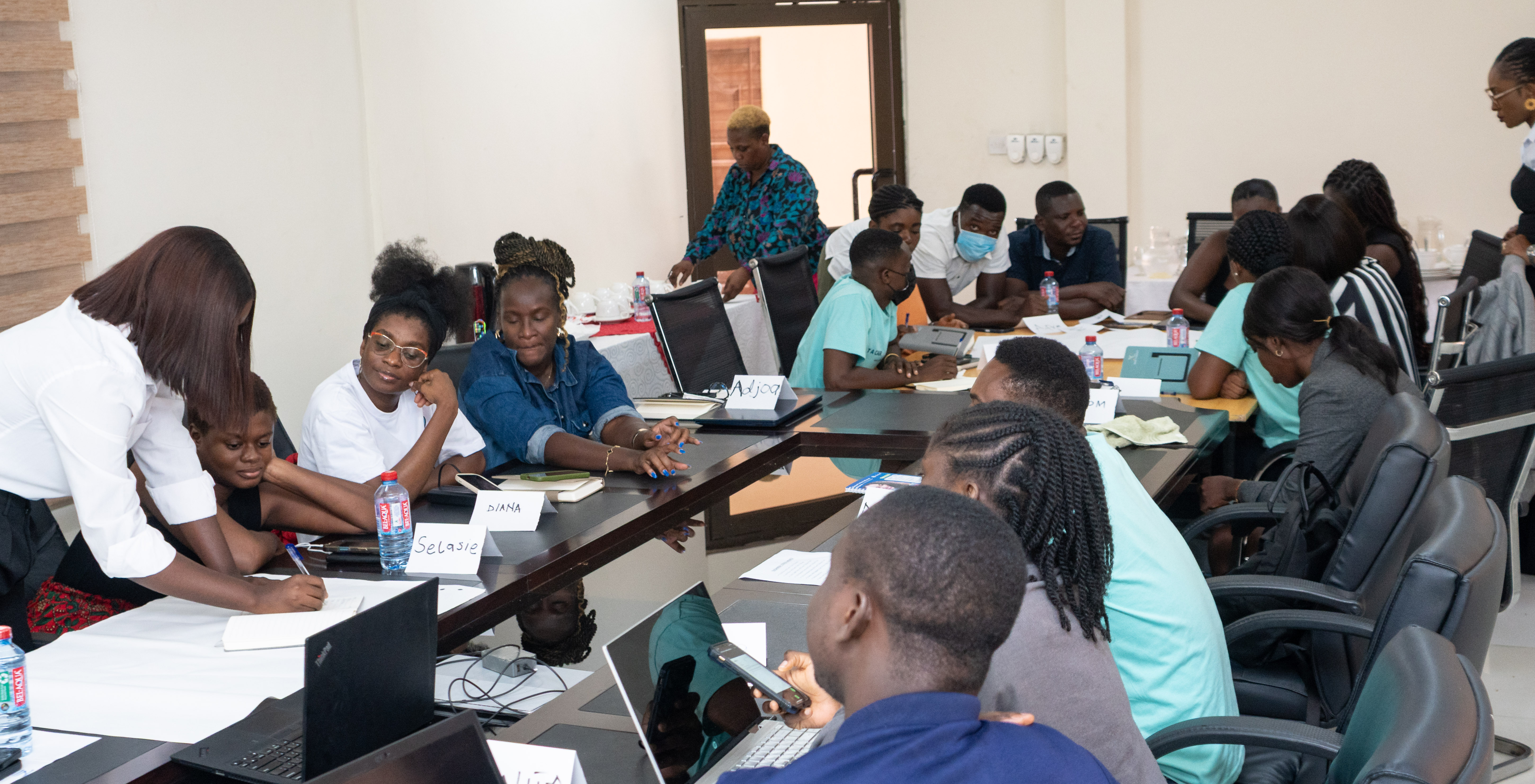 Staff of WopeCar at a customer experience training