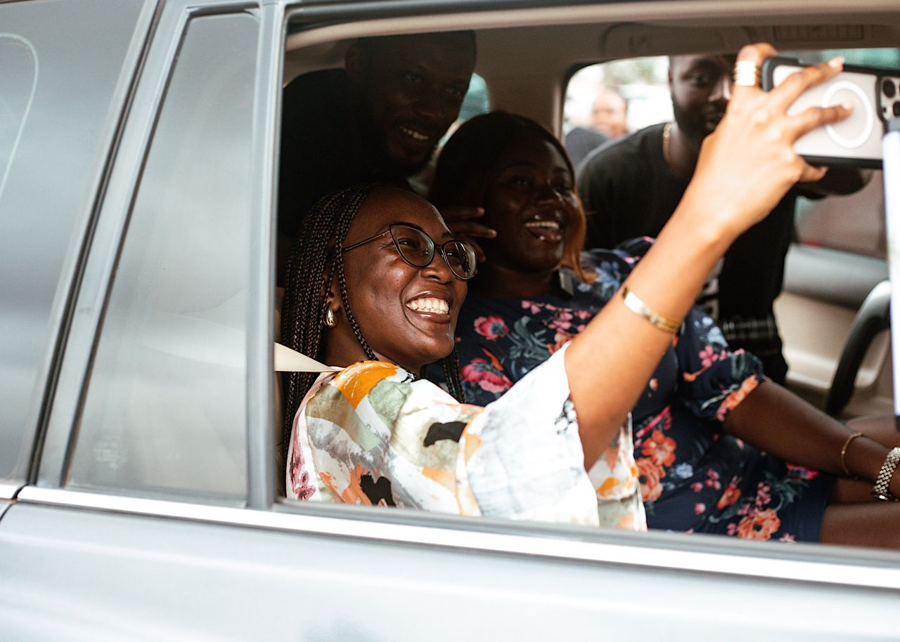 Image of Nhyira Addo and Keni Ribeiro for WopeCar at 8 Anniversary