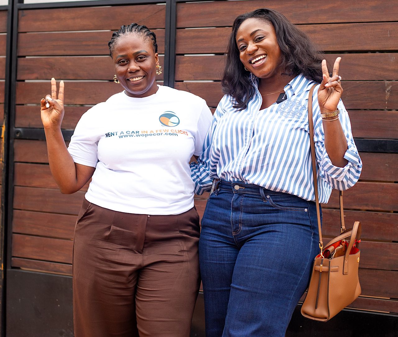 Image of Chichi Yakubu and Sheena Sue Biney. Image by WopeCar